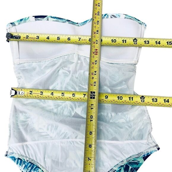 NEW J. McLaughlin Swimsuit Koa UPF 50+ Tropical Flatten Stomach Sz 2 - Picture 11 of 15